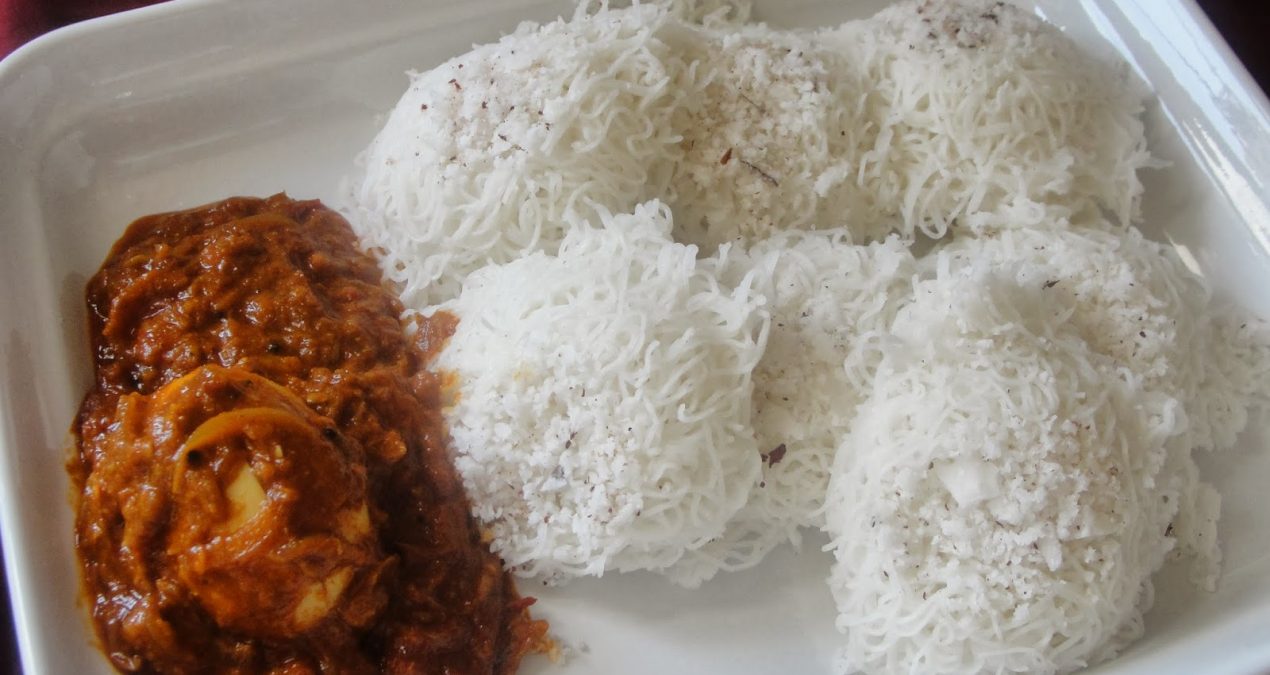 Idiappam and Egg Roast